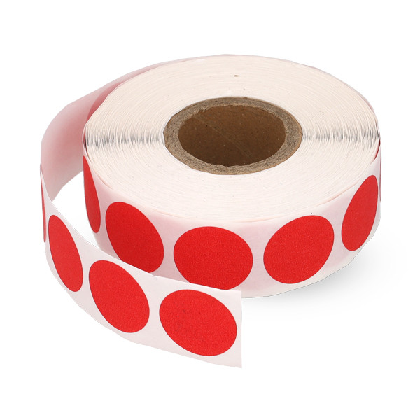 123encre pastilles adhésives Ø 18 mm (1000 étiquettes en continu) - rouge 300800 - 1