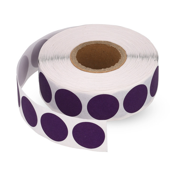 123encre pastilles adhésives Ø 18 mm (1000 étiquettes en continu) - violet 300804 - 1