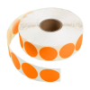 123encre pastilles adhésives Ø 35 mm (1000 étiquettes en continu) - orange 302993 - 1