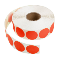 123encre pastilles adhésives Ø 35 mm (1000 étiquettes en continu) - rouge 302990
