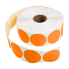 123encre pastilles adhésives Ø 50 mm (1000 étiquettes en continu) - orange 302998 - 1