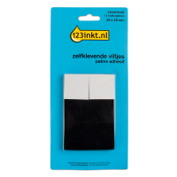 123encre patins adhésifs carrés 28 mm (12 pièces) - noir 301009