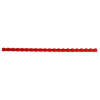123encre peigne de reliure 12 mm (100 pièces) - rouge 303116 - 1