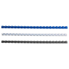 123encre peigne de reliure 12 mm (75 pièces) - bleu, blanc, noir 340053 - 1