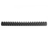 123encre peigne de reliure 16 mm (100 pièces) - noir 303126