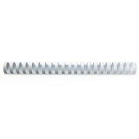 123encre peigne de reliure 19 mm (100 pièces) - blanc 303128