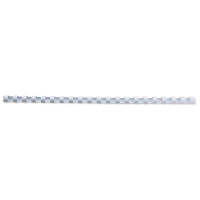 123encre peigne de reliure 6 mm (100 pièces) - blanc 303105