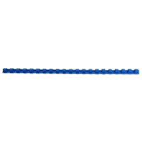 123encre peigne de reliure 6 mm (100 pièces) - bleu 303103