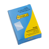 123encre pochette de plastification pour badges 67 x 99 mm brillant 2x125 microns (100 pièces) 302892
