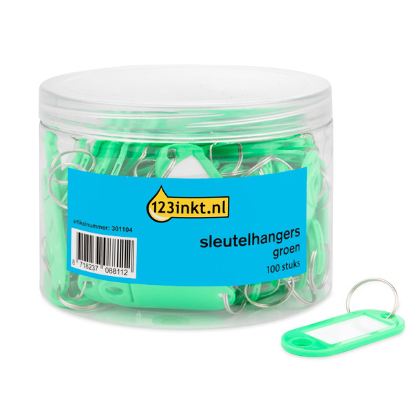123encre porte-clés (100 pièces) - vert 301104 - 1