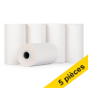 123encre rouleau TPE 57x30x8 thermique (5 pièces) - blanc 303659 - 1