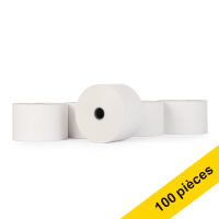 123encre rouleau de caisse enregistreuse 44x70x12 thermo (100 pièces) - blanc 300312