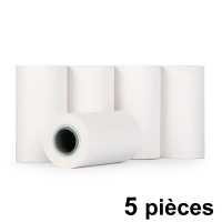 123encre rouleau de caisse enregistreuse 57x30x12 thermo (5 pièces) - blanc 300313