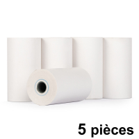123encre rouleau de caisse enregistreuse 57x30x8 thermo (5 pièces) - blanc 300334