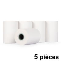 123encre rouleau de caisse enregistreuse 57x40x12 thermo (5 pièces) - blanc 300316