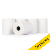 123encre rouleau de caisse enregistreuse 57x47x12 thermo (50 pièces) - blanc 300320