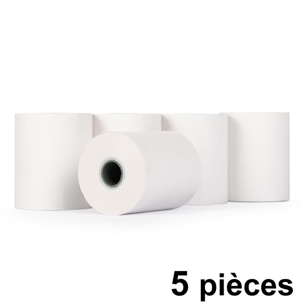 123encre rouleau de caisse enregistreuse 57x47x12 thermo (5 pièces) - blanc 300319 - 1