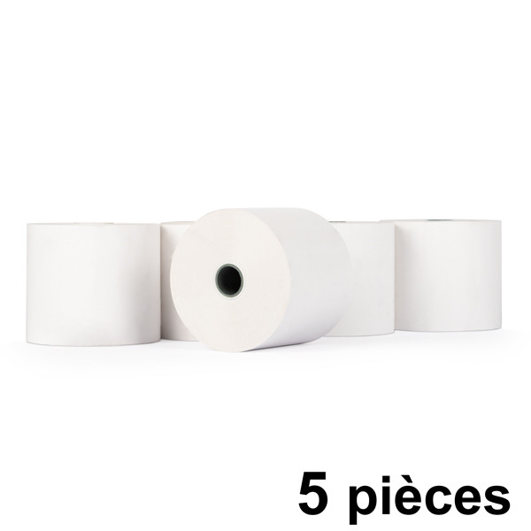 123encre rouleau de caisse enregistreuse 57x65x12 thermo (5 pièces) - blanc 300322 - 1