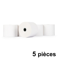 123encre rouleau de caisse enregistreuse 57x70x12 thermo (5 pièces) - blanc 300325