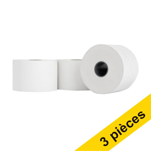 123encre rouleau de caisse enregistreuse 60x95x25 mm thermo (3 pièces) - blanc 302685 - 2