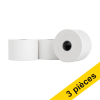 123encre rouleau de caisse enregistreuse 60x95x25 mm thermo (3 pièces) - blanc 302685 - 2