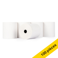 123encre rouleau de caisse enregistreuse 76x70x12 thermo (100 pièces) - blanc 300330
