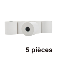 123encre rouleau de caisse enregistreuse 80x80x25 thermo (5 pièces) - blanc 301950