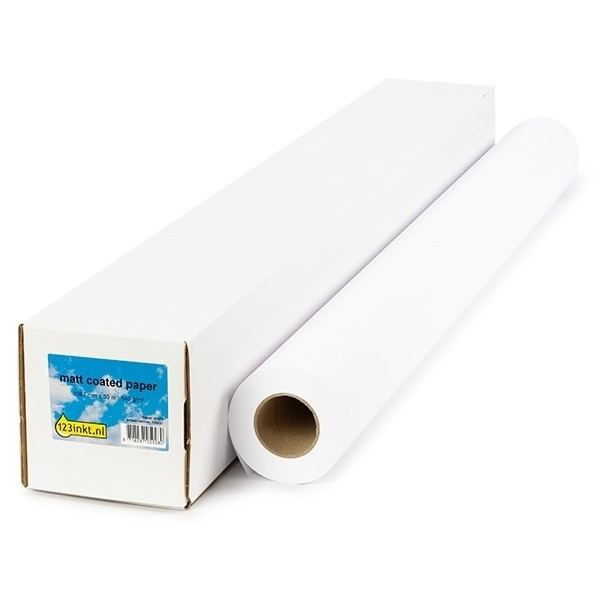 123encre rouleau de papier couché mat 1067 mm (42 pouces) x 30 m (140 g/m²) 155077 - 1