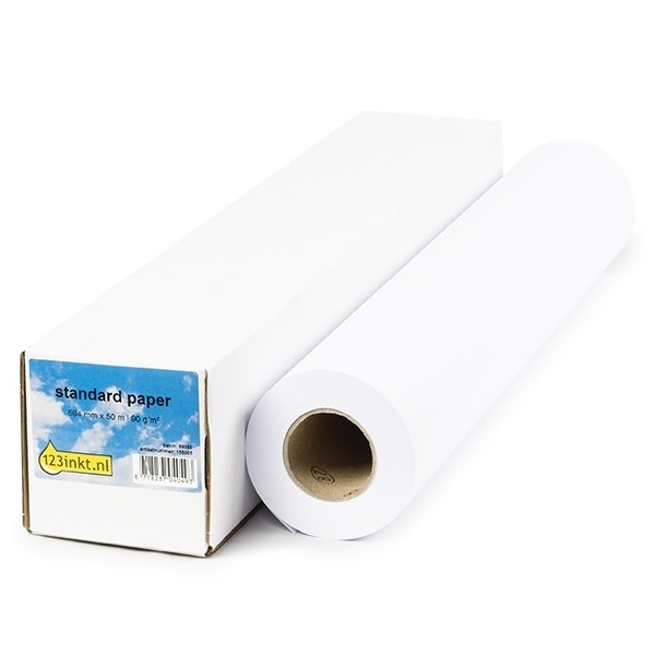 123encre rouleau de papier standard 594 mm (23 pouces) x 50 m (90 g/m²) 155087 - 1