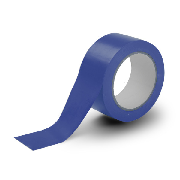 123encre ruban de marquage au sol autocollant 50 mm x 33 m - bleu 302639 - 1