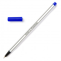 123encre stylo-feutre pointe fine - bleu 300297