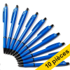 123encre stylo à bille sans impression (10 pièces) - bleu 400085 - 1
