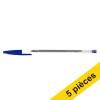 123encre stylo à bille transparent (5 pièces) - bleu 302080 - 1