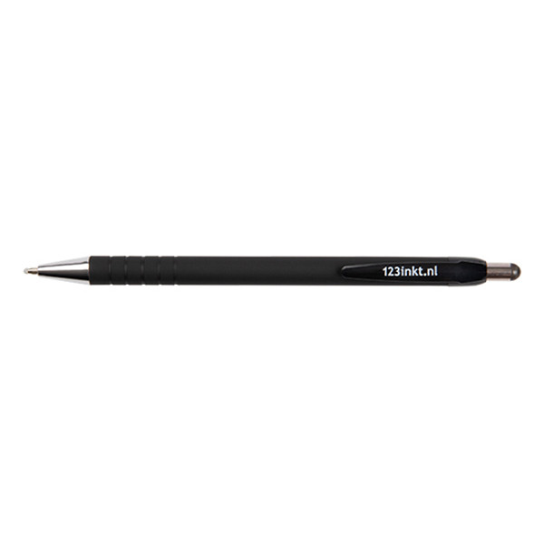 123encre stylo à bille ultra smooth (1 mm) - noir 301667 - 1