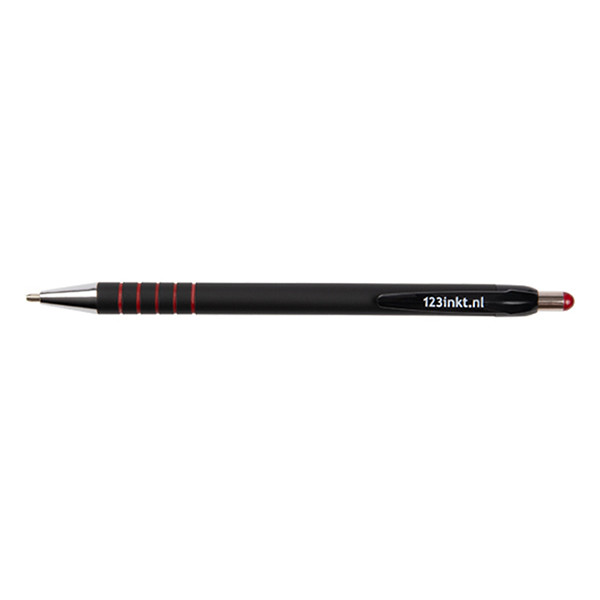 123encre stylo à bille ultra smooth (1 mm) - rouge 301669 - 1