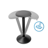 123encre tabouret rond ergonomique avec ressort à gaz (47 cm - 64 cm) - noir 390052 - 4