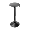 123encre tabouret rond ergonomique avec ressort à gaz (57 cm - 82 cm) - noir 390050 - 1