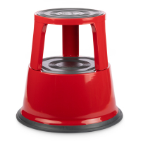 123encre tabouret rouge en métal 300414