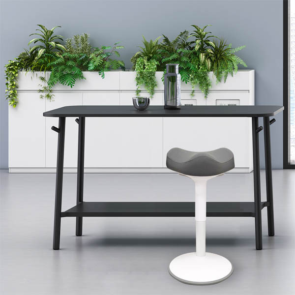 123encre tabouret triangulaire ergonomique avec ressort à gaz (48 cm - 65 cm) - blanc 390049 - 7