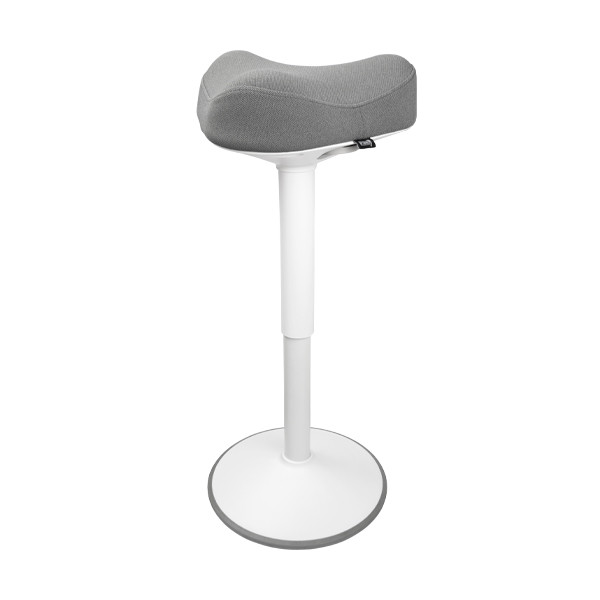 123encre tabouret triangulaire ergonomique avec ressort à gaz (58 cm - 83 cm) - blanc 390047 - 1