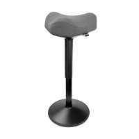 123encre tabouret triangulaire ergonomique avec ressort à gaz (58 cm - 83 cm) - noir 390046