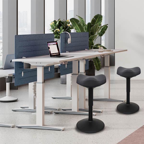 123encre tabouret triangulaire ergonomique avec ressort à gaz (58 cm - 83 cm) - noir 390046 - 6