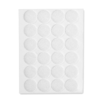 123encre velcro auto-adhésif Ø 20 mm (24 pièces) - blanc 302185