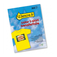 Feuille de film de transfert pour T-shirt couleur (2 feuilles) 060850
