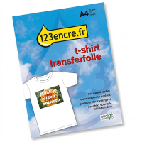 Film transfert pour T-shirt textile blanc (5 feuilles) 060800