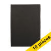 Offre : 10x Livre relié A5 ligné 80 feuilles - noir 301413 - 1