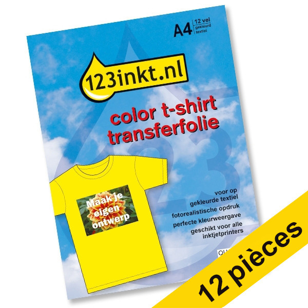 Offre : 12 feuilles de film de transfert pour T-shirt couleur 060860 - 1