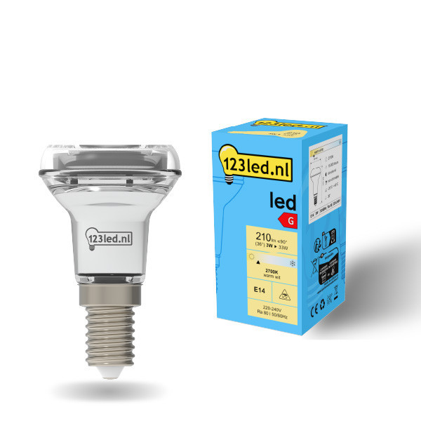 123led E14 ampoule LED réflecteur R50 3W (33W) LDR01918 - 1