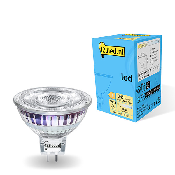 123led GU5.3 spot LED dimmable 3,4W (35W) LDR01748 - 1