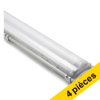 Offre : 4x 123led IP65 luminaire fluorescent 150 cm | 4000K | 5280 lumens (22W) avec tube fluorescent LDR08632